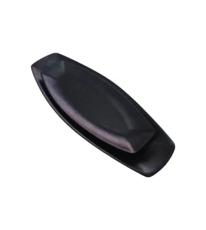 Duo d'assiettes ovales en céramique noire, élégantes et modernes pour une présentation soignée de vos plats 2 Pièces .